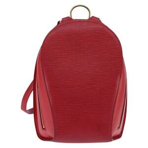 Louis Vuitton Epi Mabillon Backpack Castilian Red